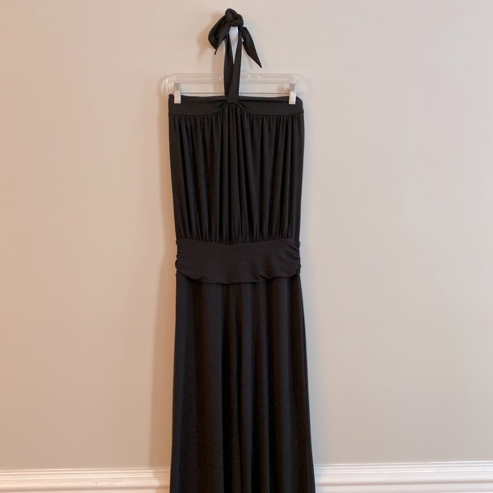 Express strapless halter pantsuit jumpsuit